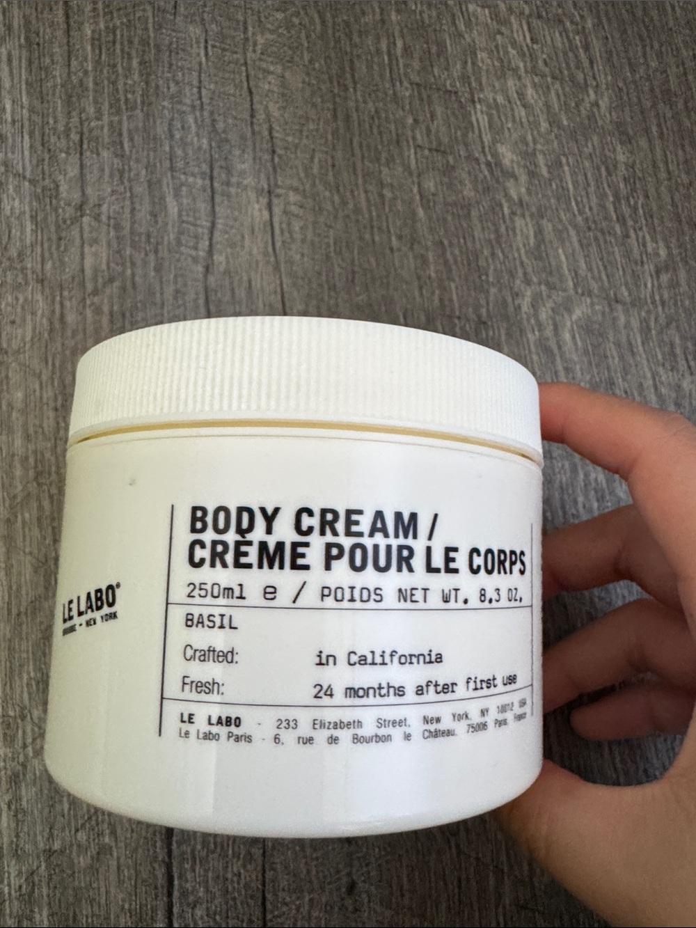Le Labo Body Cream — Basil